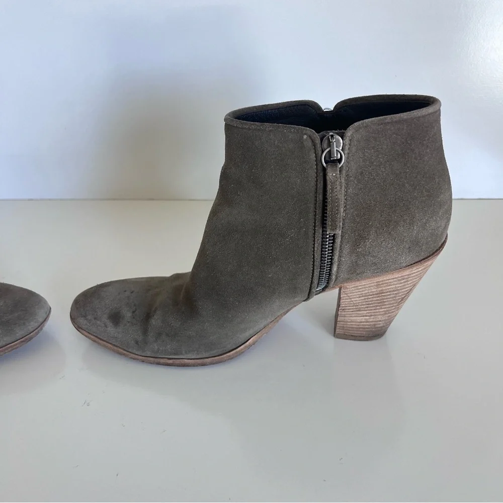 Giuseppe Zanotti Nicky Ankle Boots Suede Side Zip Pointed‎ Toe